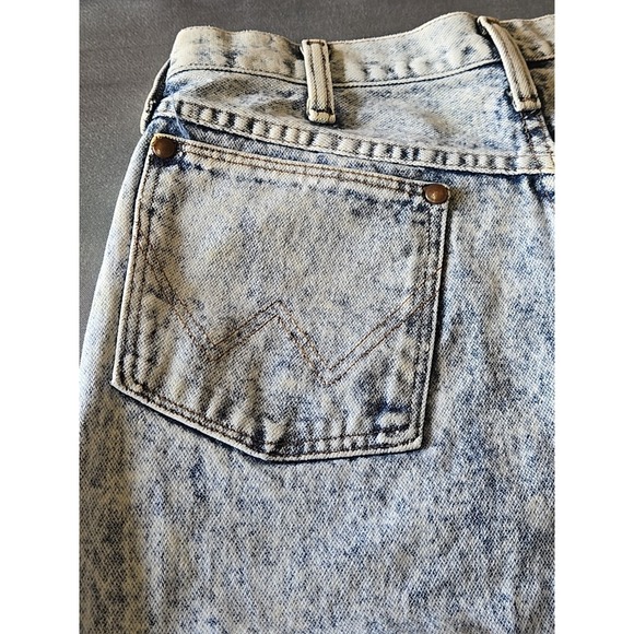 Vintage 80s 90s Wrangler Jeans Women's Size 16 Tapered Acid Wash Western  Denim - Picture 8 of 16